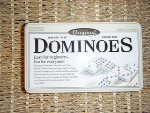 DOUBLE NINE 55 DOMINOES PREOWNED WITH CARE...EXCELLENT CONDITION - Picture 1 of 2