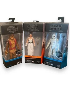 Hasbro Star Wars The Black Series Action Figures Leia Zaalbar And Flametrooper - Picture 1 of 7