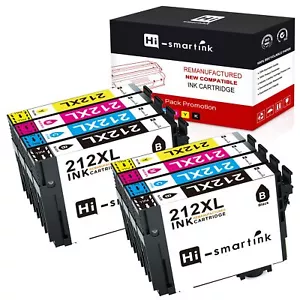 8x High Yield Ink Cartridge for Epson 212XL Workforce WF-2850 WF-2830 Printer - Picture 1 of 10