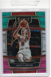 ALEX CARUSO 2021-22 PANINI SELECT VERDE AZULADO BLANCO ROSA PRIZM #9 45/49 - Imagen 1 de 2