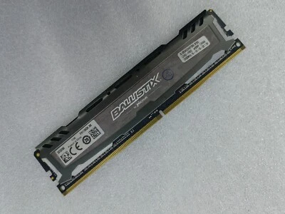 Crucial 8GB DDR4 2400 Desktop DIMM RAM XMP PC4-19200 BLS8G4D240FSBK Ballistix - Image 1 of 2
