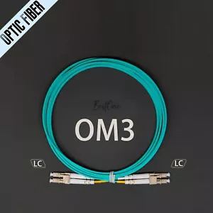 1-10m LC UPC auf LC UPC Duplex OM3 Multi Mode Glasfaser Optisch Patchkabel Set - Bild 1 von 14