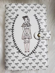 Planner Society persönliche Größe Mädchen Schleifen Blumen weiß schwarz Organizer Agenda süß - Bild 1 von 5