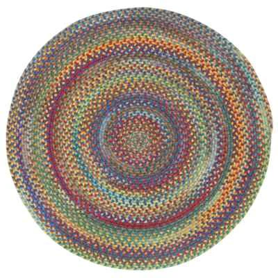 Capel Rugs Kill Devil Hill Wool Country Braided Round Area Rug Primary Multi - Image 1 of 3