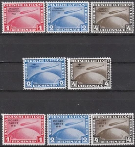 Stamp Germany Graf Zeppelin Reprint Set Polar Chicago Filler MNH - Picture 1 of 2