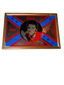 Elvis Presley Pictured Mirror Lives On 1935 - 1977 33 cm x 22 cm Decor Retro - Picture 1 of 9