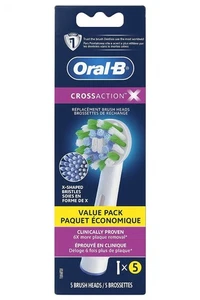 Oral-B Cross Action Ersatz-Zahnbürstenköpfe Vorteilspack - 5 Stück Original - Bild 1 von 7