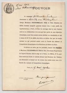 Pouvoir signé Paul Hillemacher – Collection cohérente de 50 auteurs & musiciens - Picture 1 of 3