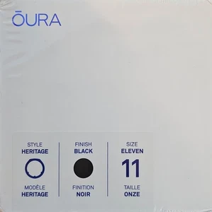NEW Oura Gen3 Heritage Style Ring Size US 11 Eleven Set Black Finish - Picture 1 of 2