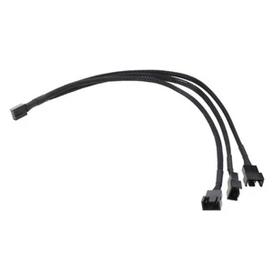 Motherboard 1 to 3 port PWM Fan 3 Pin Cooling Fan Hub Extension Splitter Cable - Afbeelding 1 van 8