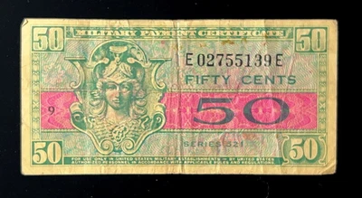 Military Payment Certificate, 50 Cents, Series 521 - Image 1 of 2