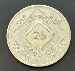 Narcotics Anonymous NA 26 Years Recovery Token Coin Chip Years - Picture 1 of 2