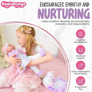 Muñeca interactiva y accesorios Kookamunga Kids 16 pulgadas Baby Expressions | Tou... - Imagen 1 de 8