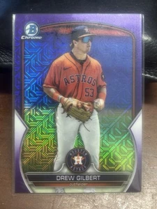 2023 Bowman Chrome - Prospects Drew Gilbert #BCP-174 Purple Mojo Refractor /299 - Picture 1 of 2