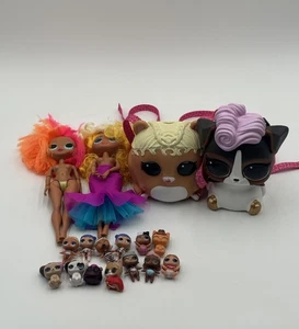 LOL Surprise Dolls 17 Piece Lot With Mini Figures 2 Full Size And Bank Packs - Picture 1 of 6