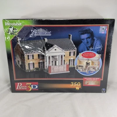 New 2002 ELVIS PRESLEY Graceland PUZZ 3D Wrebbit Puzzle 350 Pieces 3D SEALED - Image 1 of 4