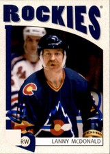 Lanny Mcdonald Signed Auto 04/05 In The Game Franchises card Colorado Rockies