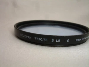 HELIOPAN 77mm 77x075 B 1.5 -0 filter Light Blue - Picture 1 of 2