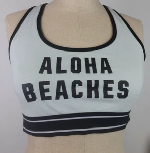 Victoria's Secret Pink Nation Aloha Beaches Green Sports Bra Size M (42) - Picture 1 of 12