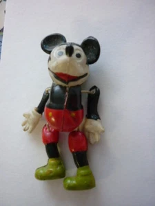 RARE ANCIENNE FIGURINE MICKEY EN CELLULOID / ANNEE 50 / 10 CM - Imagen 1 de 6