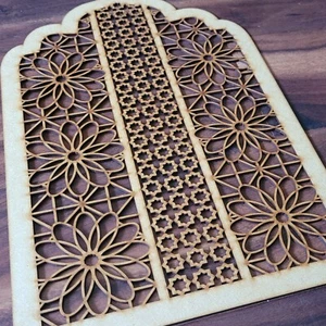 Moroccan Decorative Pointed Cinquefoil Arch Door Screen Wall Sculpture Panel 025 - Picture 1 of 11