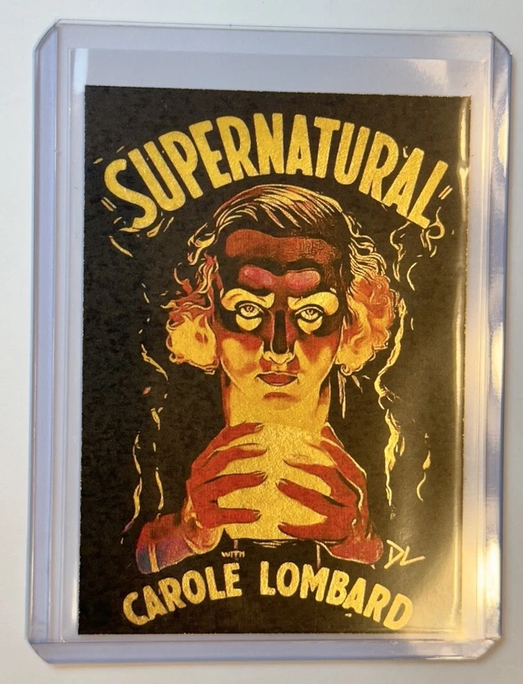Tarjeta coleccionable "Horror Classic" firmada por artista chapada en oro sobrenatural 1/1 Foto 1 de 2