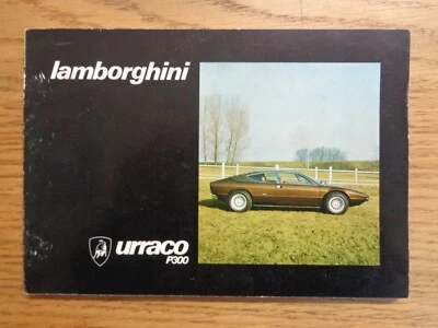 Manual/manual del propietario Lamborghini Urraco P300  Foto 1 de 4