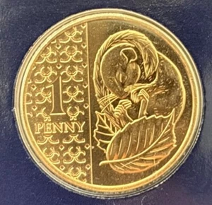 Moneta da 1 penny 2023 Re Carlo III Ghiro Regno Unito fior di conio non circolata - Foto 1 di 6