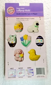 Wilton Easter Lollipop Mold Melt Mold Serve Holiday Fun Easter Candy Hoppy Easte - Picture 1 of 4