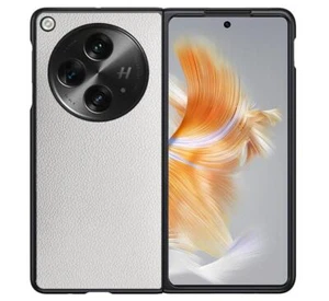 Designed for OnePlus Open Case,Leather Hard PC Slim Shockproof Anti-Slip Case - Picture 1 of 15