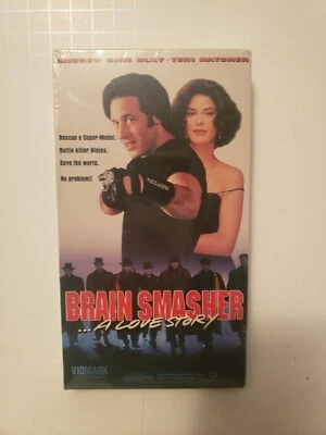 Vintage VHS Brain Smasher  Love Story Andrew Dice Clay Martial Arts Ninja Sealed - Image 1 of 4