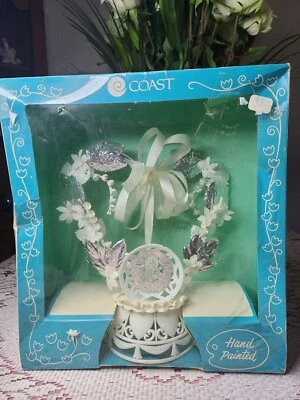 NOVEDAD COSTERA VINTAGE 25 aniversario boda plástico adorno para pasteles nuevo en stock corazón  Foto 1 de 4