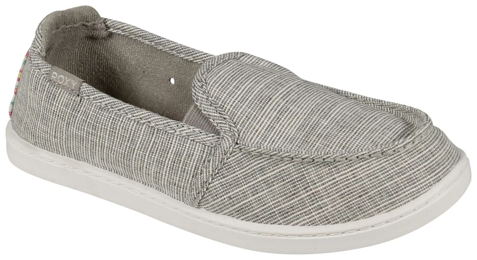 Roxy Girl's Minnow Shoe - Grey / Charcoal - New Foto 1 de 1