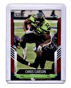 2021 Panini Score Chris Carson Card 269 #267/460 - Seahawks - Picture 1 of 1