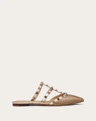 NUEVO EN CAJA VALENTINO Garavani Rockstud Punta Plana Zapato Mules 36.5 EU / 6-$825 Foto 1 de 4