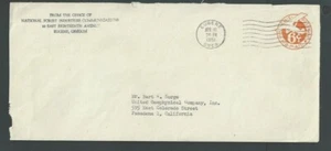 Comunicaciones Eugene OR Intl Forest Industries 1951 en cubierta de correo aéreo 6c - Imagen 1 de 1