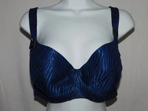Ambrielle Bra Womens Underwire Blue Full Figure Bra Size 40D - Picture 1 of 9