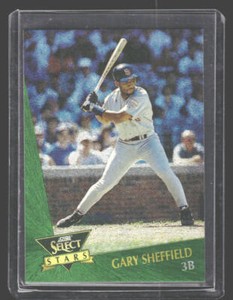 1993 Select Stars #4 Gary Sheffield Blank Back Proof