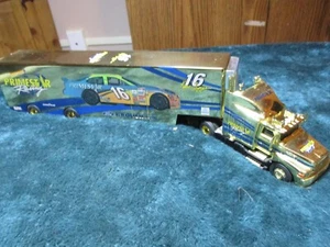 Racing Champions Ford Primestar Racing Semi Transporter Gold Die Cast 1/64 Scale - Picture 1 of 7