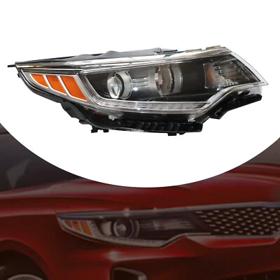 Right Passenger Side For 2016 2017 2018 Kia Optima Halogen w/ LED DRL Headlight Foto 1 de 4
