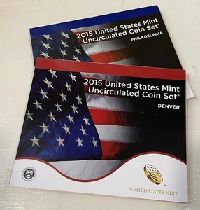 2015 US Uncirculated Coin Sets P&D - Picture 1 of 2