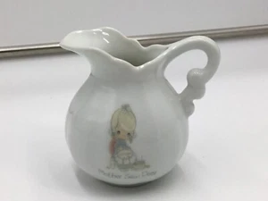 Precious Moments Mother Sew Dear Mini Pitcher 1986 Samuel J Butcher Enesco Japan - Picture 1 of 9