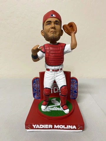 Yadier Molina St Louis Cardinals All-Time Catcher Putout Record Bobblehead #422 Cover