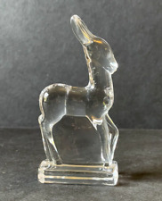 Vintage Fostoria Clear Glass Standing Deer Fawn 1940s Figurine Excellent Cond.