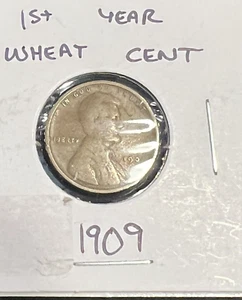 #WheatPenny 1909-P Wheat Cent - Ungraded, Circulated, Uncertified - 1st Yr. - Picture 1 of 3