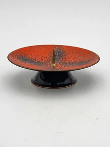 VEB Juwel Görlitz 92-2 # Emaille Kerzenhalter Ø 9,5 cm DDR Ostalgie 70er Vintage - Bild 1 von 4