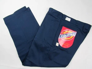 Vtg NOS NWT 70s 80s Dickies 874 Blue Work Wear Pants 39.5 x 29 USA Made Navy - Imagen 1 de 16