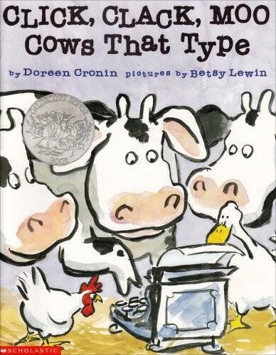Click, Clack, Moo: Cows That Type - Paperback By Doreen Cronin - GOOD - Image 1 of 1