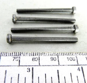 Vis machine M3 x 40 tête cylindrique fendue - acier - paquet de 4 - Picture 1 of 4