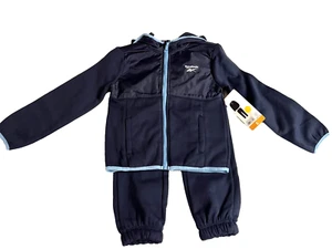 NWT Boys 3 Piece Outfit Reebok Size 6 Pants T Shirt Jacket - Picture 1 of 4